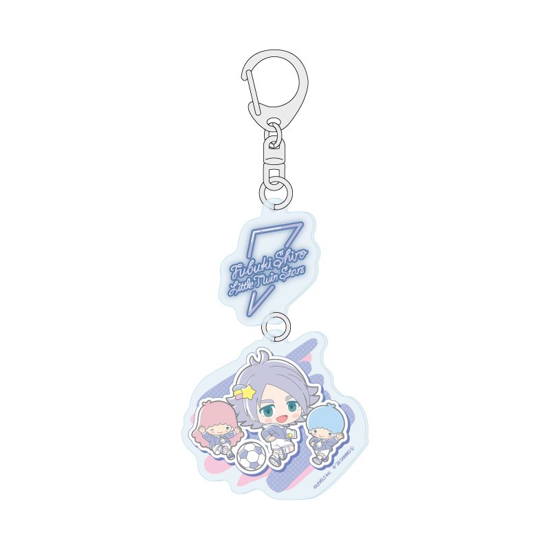 連結アクリルキーホルダー イナズマイレブン×サンリオキャラクターズ 05 吹雪士郎×リトルツインスターズ(コラボイラスト) (Linked Acrylic Key Chain "Inazuma Eleven" x Sanrio Characters 05 Fubuki Shiro x Little Twin Stars (Collaboration Illustration))