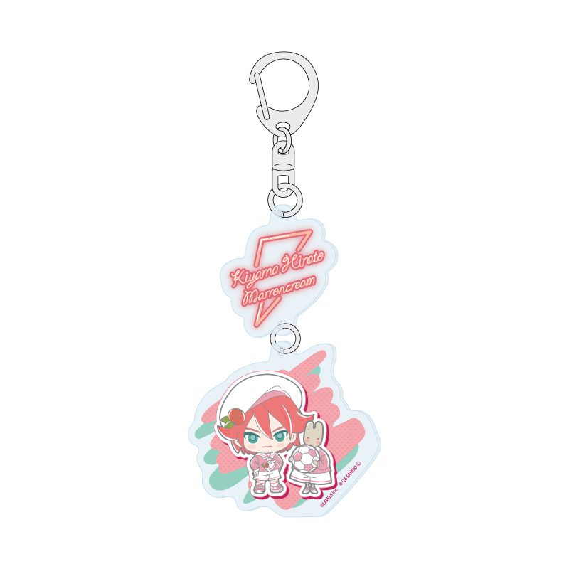 連結アクリルキーホルダー イナズマイレブン×サンリオキャラクターズ 07 基山ヒロト×マロンクリーム(コラボイラスト) (Linked Acrylic Key Chain "Inazuma Eleven" x Sanrio Characters 07 Kiyama Hiroto x Marroncream (Collaboration Illustration))