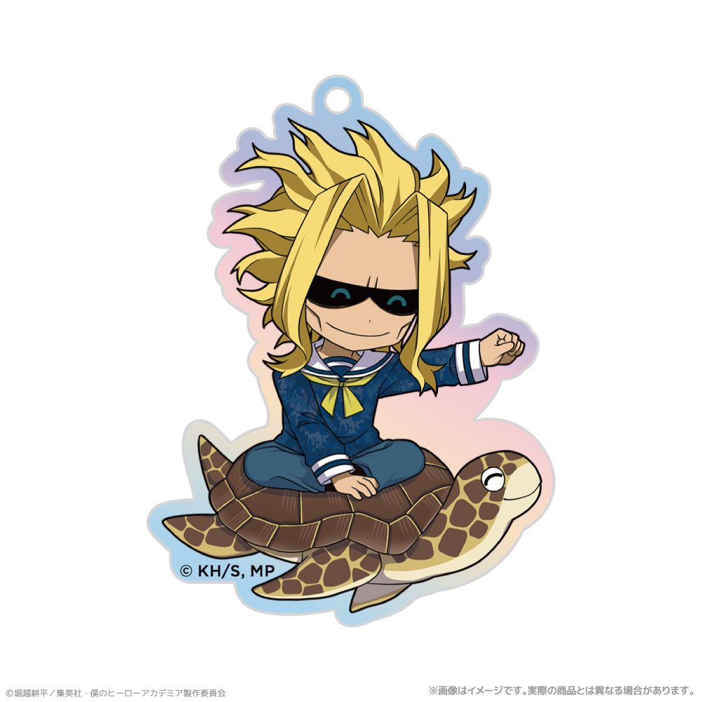 僕のヒーローアカデミア オーロラアクリルキーホルダー オールマイト 海の生きものたちと一緒にPLUS ULTRA ("My Hero Academia" Aurora Acrylic Key Chain All Might PLUS ULTRA with Sea Creatures)