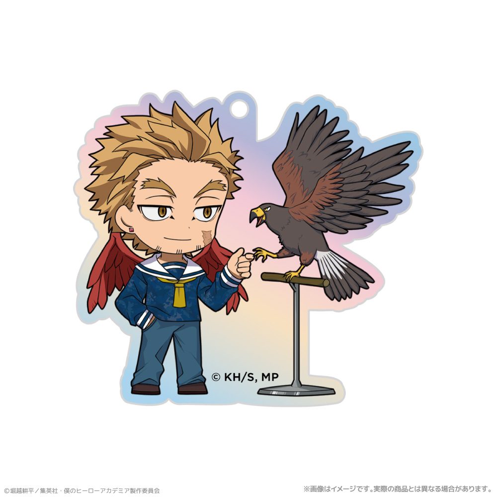 僕のヒーローアカデミア オーロラアクリルキーホルダー ホークス 海の生きものたちと一緒にPLUS ULTRA ("My Hero Academia" Aurora Acrylic Key Chain Hawks PLUS ULTRA with Sea Creatures)