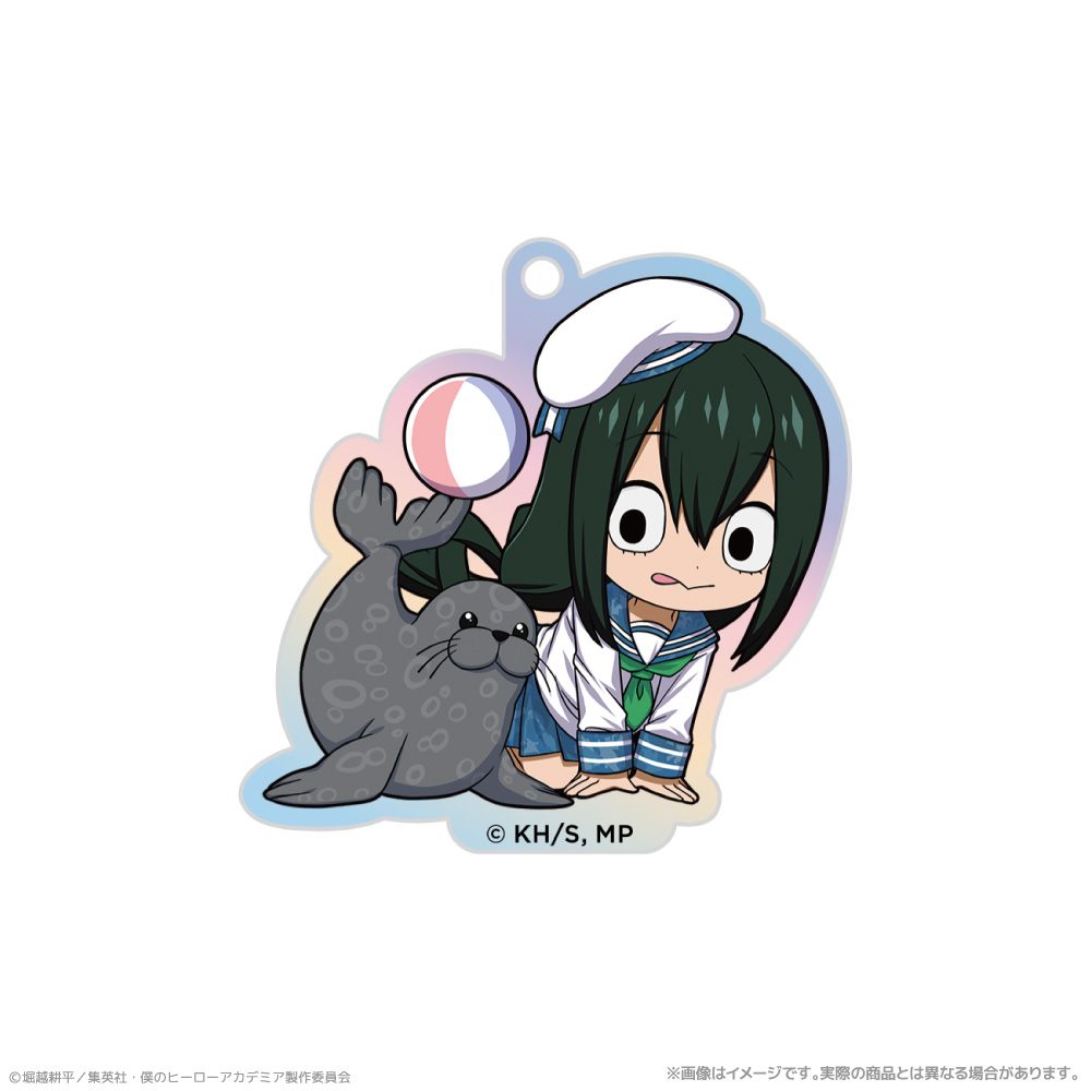 僕のヒーローアカデミア オーロラアクリルキーホルダー 蛙吹梅雨 海の生きものたちと一緒にPLUS ULTRA ("My Hero Academia" Aurora Acrylic Key Chain Asui Tsuyu PLUS ULTRA with Sea Creatures)