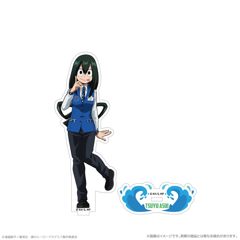 僕のヒーローアカデミア 描き下ろしアクリルスタンド 蛙吹梅雨 海の生きものたちと一緒にPLUS ULTRA ("My Hero Academia" Original Illustration Acrylic Stand Asui Tsuyu PLUS ULTRA with Sea Creatures)