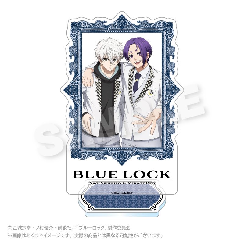 ブルーロック 額縁風アクリルスタンド 凪誠士郎・御影玲王 ("Blue Lock" Frame Style Acrylic Stand Nagi Seishiro & Mikage Reo)