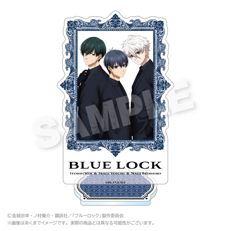 ブルーロック 額縁風アクリルスタンド 潔世一・糸師凛・凪誠士郎 ("Blue Lock" Frame Style Acrylic Stand Isagi Yoichi & Itoshi Rin & Nagi Seishiro)