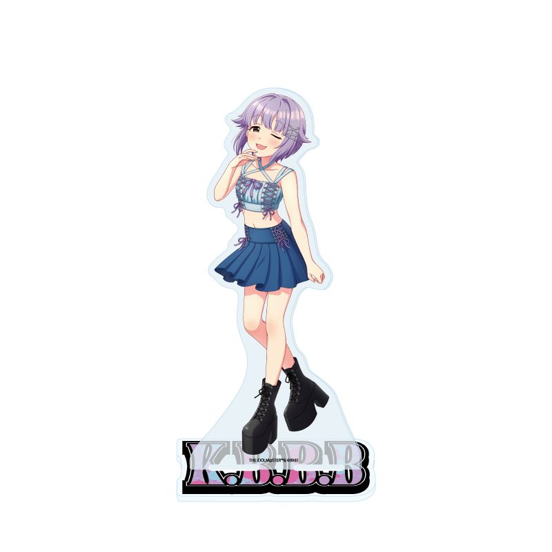 デカアクリルスタンド アイドルマスター シンデレラガールズ 13 輿水幸子 デニム風衣装Ver.(描き下ろしイラスト) (Deka Acrylic Stand "The Idolmaster Cinderella Girls" 13 Koshimizu Sachiko Denim Style Costume Ver. (Original Illustration))