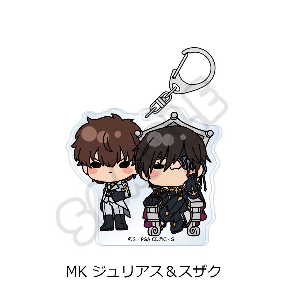 コードギアス 亡国のアキト アクリルキーホルダー MK ジュリアス&スザク ("Code Geass Akito the Exiled" Acrylic Key Chain MK Julius & Suzaku)