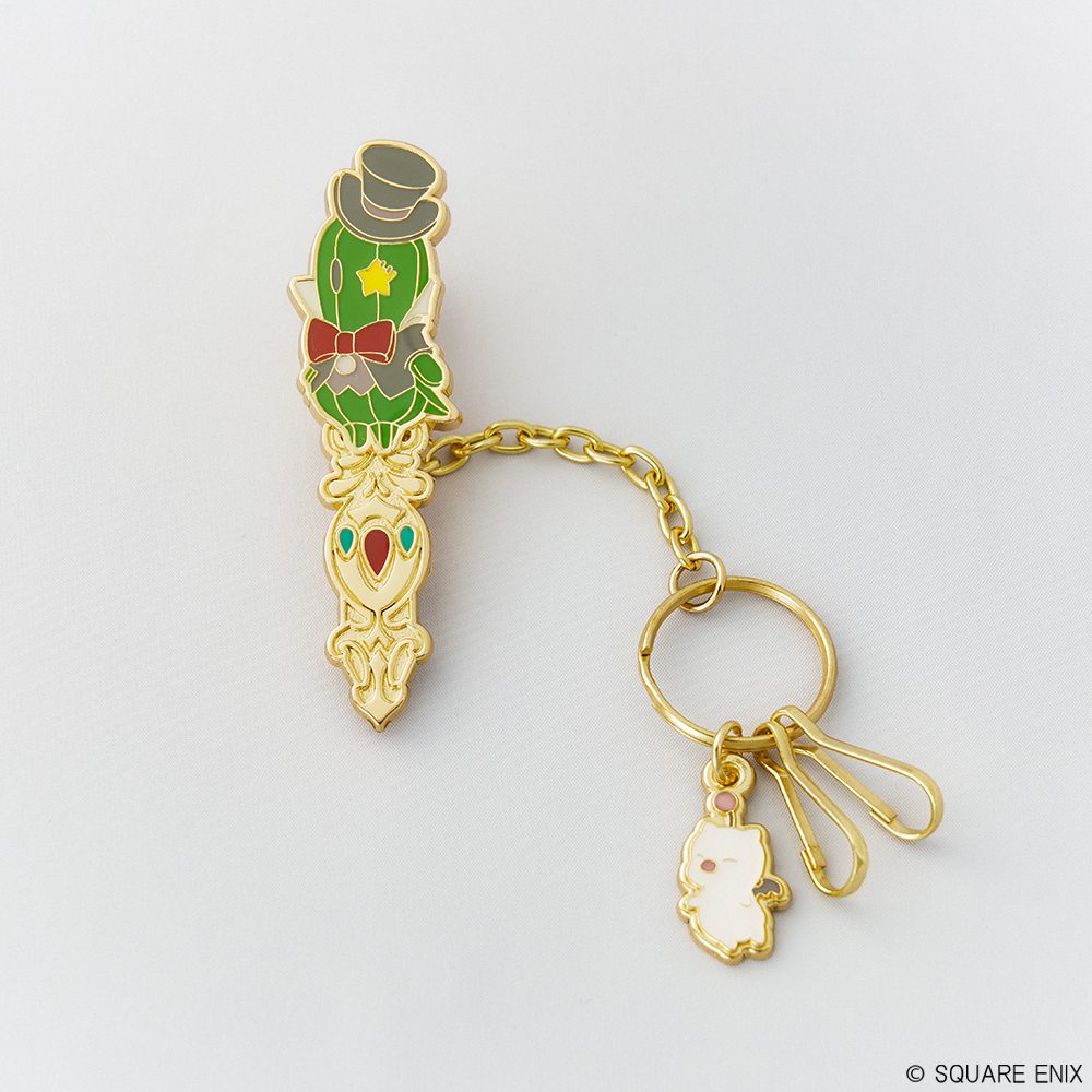 ファイナルファンタジーXIV クリップ付きキーホルダー セニョール・サボテンダー ("Final Fantasy XIV" Key Chain with Clip Senor Sabotender)