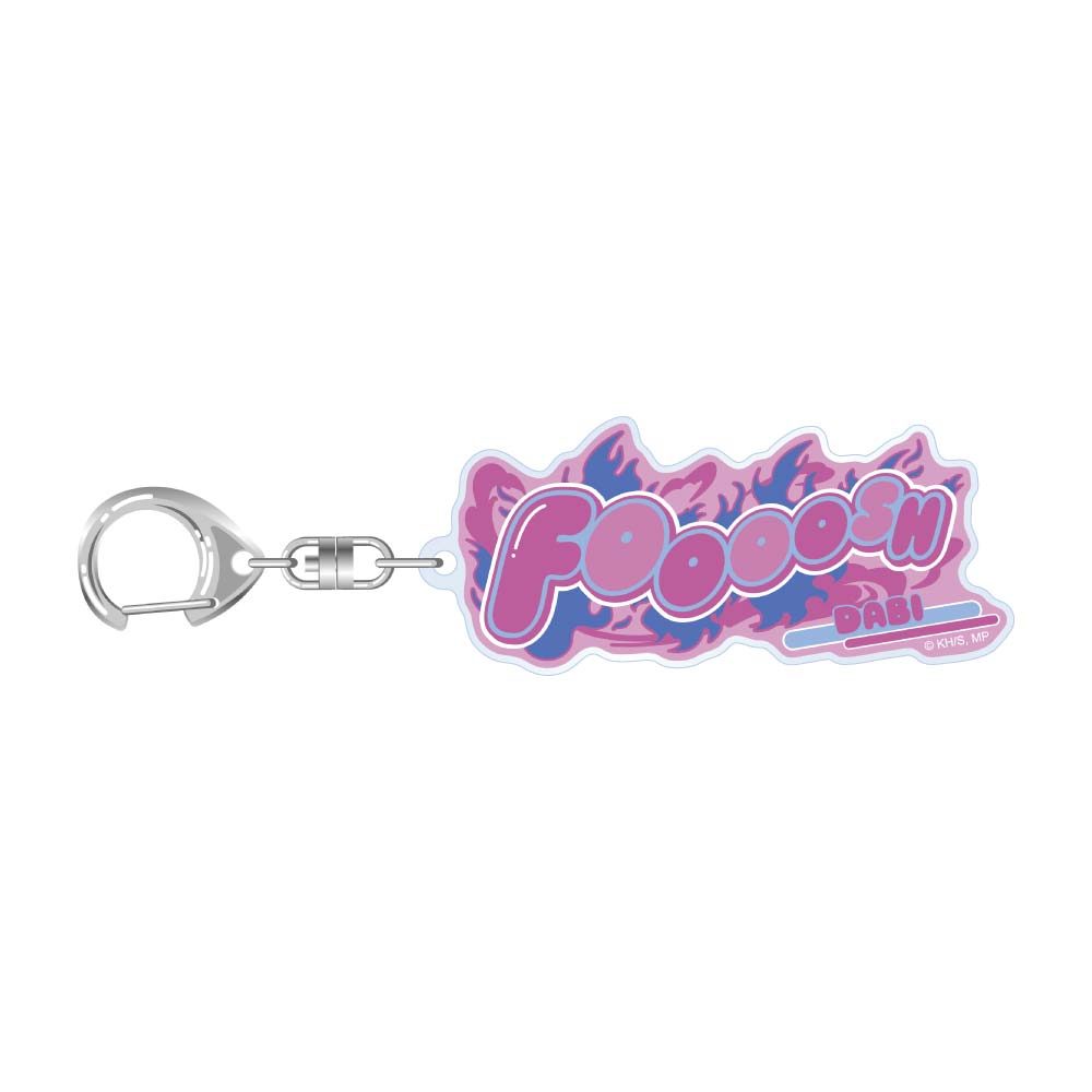 僕のヒーローアカデミア 10周年記念 擬音アクリルキーホルダー 荼毘 ("My Hero Academia" 10th Anniversary Onomatopoeia Acrylic Key Chain Dabi)