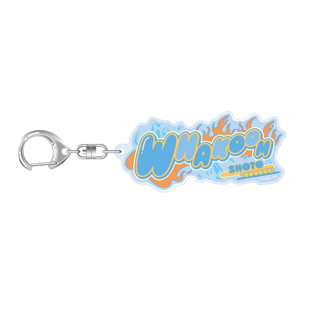 僕のヒーローアカデミア 10周年記念 擬音アクリルキーホルダー 轟焦凍 ("My Hero Academia" 10th Anniversary Onomatopoeia Acrylic Key Chain Todoroki Shoto)