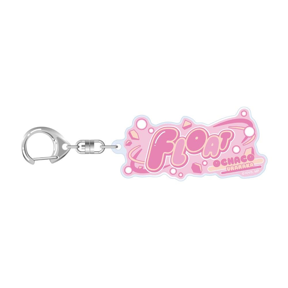 僕のヒーローアカデミア 10周年記念 擬音アクリルキーホルダー 麗日お茶子 ("My Hero Academia" 10th Anniversary Onomatopoeia Acrylic Key Chain Uraraka Ochaco)