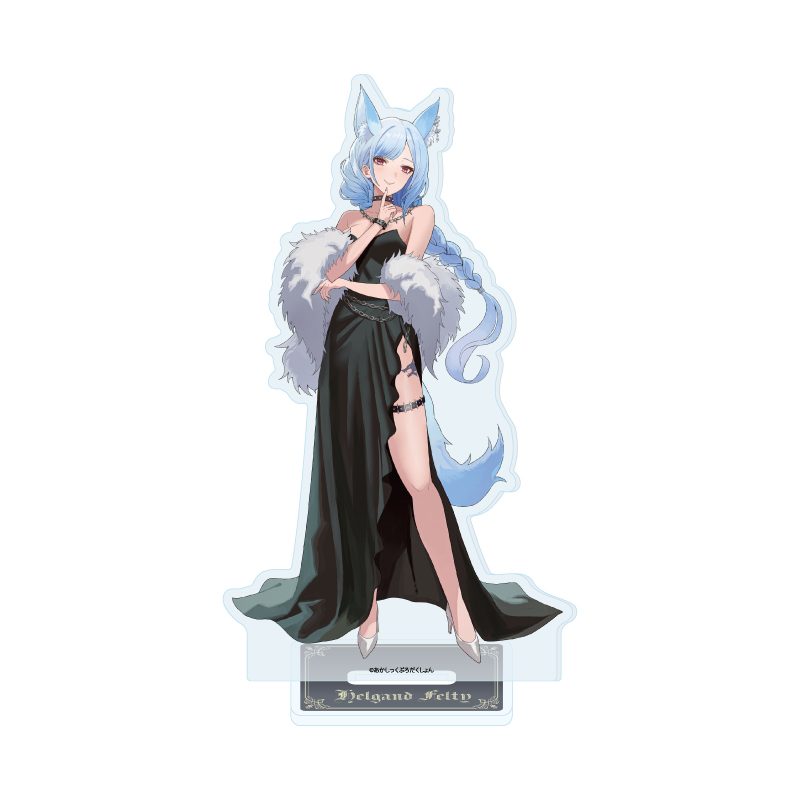 アクリルスタンド あかしっくぷろだくしょん 17 ヘルガンド・フェルティ ドレスVer.(描き下ろしイラスト) (Acrylic Stand Akashic Production 17 Helgand Felty Dress Ver. (Original Illustration))