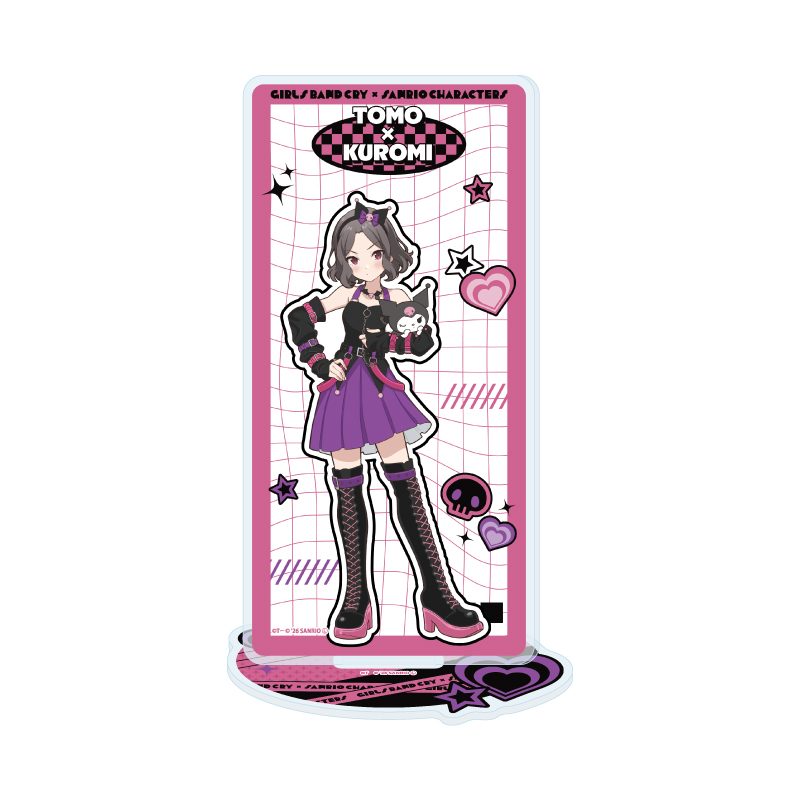 アクリルスタンド ガールズバンドクライ×サンリオキャラクターズ 13 海老塚智×クロミ(コラボイラスト) (Acrylic Stand "Girls Band Cry" x Sanrio Characters 13 Ebizuka Tomo x Kuromi (Collaboration Illustration))