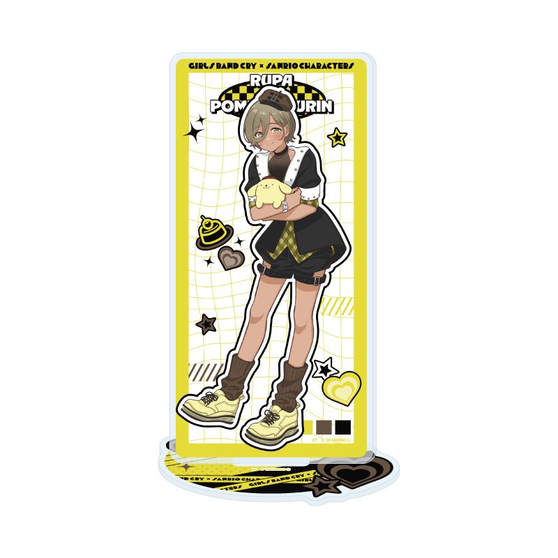 アクリルスタンド ガールズバンドクライ×サンリオキャラクターズ 14 ルパ×ポムポムプリン(コラボイラスト) (Acrylic Stand "Girls Band Cry" x Sanrio Characters 14 Rupa x Pom Pom Purin (Collaboration Illustration))