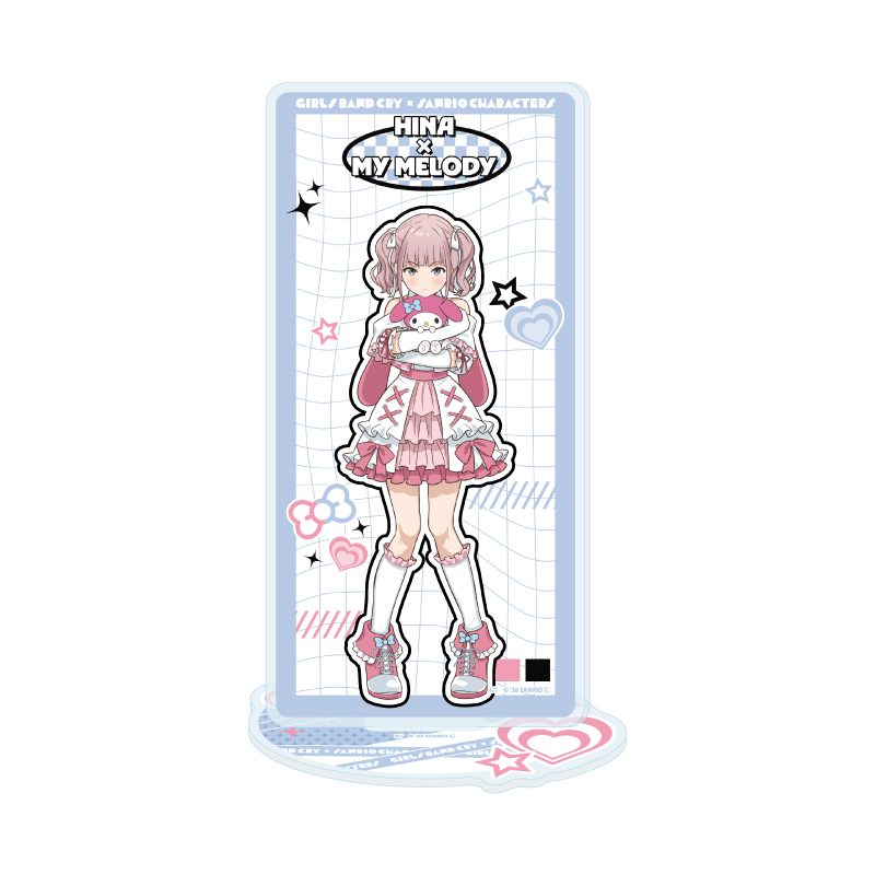 アクリルスタンド ガールズバンドクライ×サンリオキャラクターズ 15 ヒナ×マイメロディ(コラボイラスト) (Acrylic Stand "Girls Band Cry" x Sanrio Characters 15 Hina x My Melody (Collaboration Illustration))