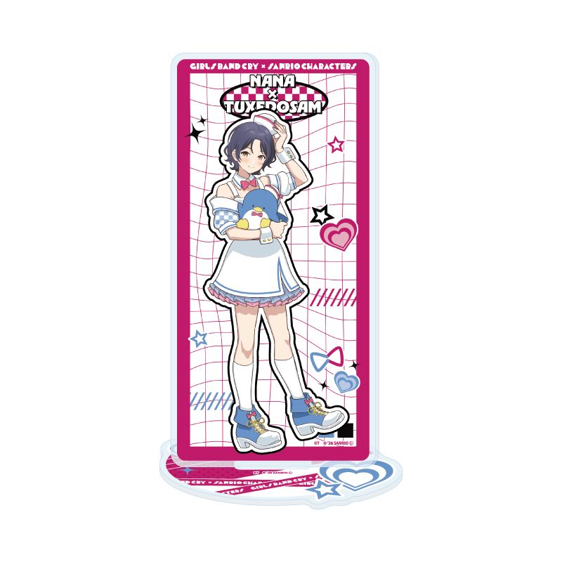 アクリルスタンド ガールズバンドクライ×サンリオキャラクターズ 16 ナナ×タキシードサム(コラボイラスト) (Acrylic Stand "Girls Band Cry" x Sanrio Characters 16 Nana x Tuxedosam (Collaboration Illustration))