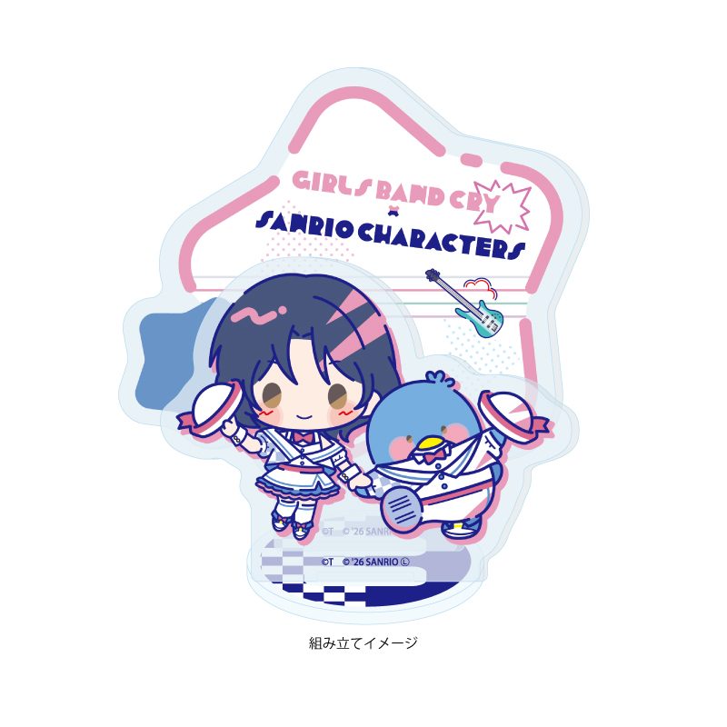 アクリルスタンドプレート ガールズバンドクライ×サンリオキャラクターズ 07 ナナ×タキシードサム(コラボイラスト) (Acrylic Stand Plate "Girls Band Cry" x Sanrio Characters 07 Nana x Tuxedosam (Collaboration Illustration))