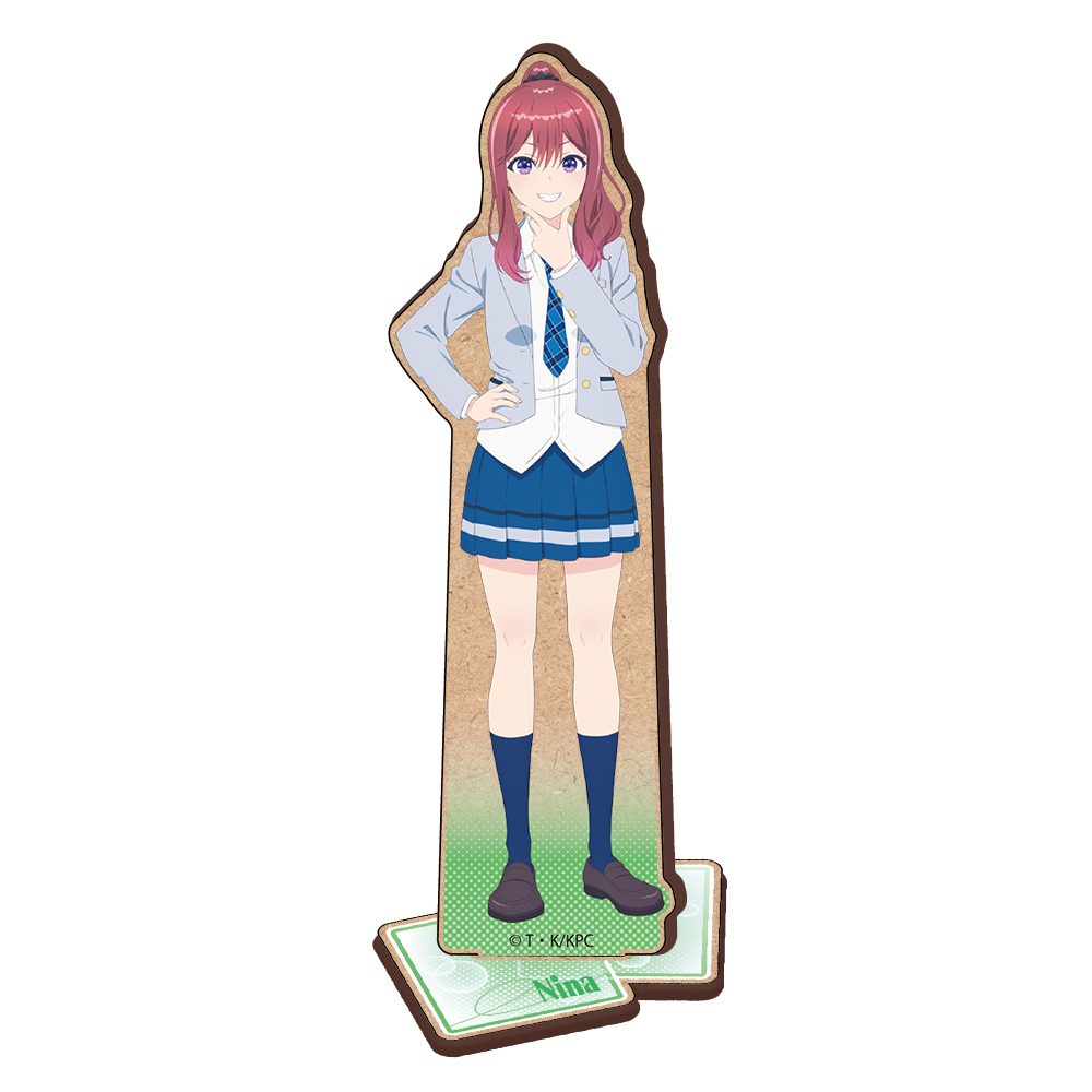 クラスで2番目に可愛い女の子と友だちになった 木製キャラスタンド 新田新奈 ("I Made Friends with the Second Prettiest Girl in My Class" Wooden Chara Stand Nitta Nina)