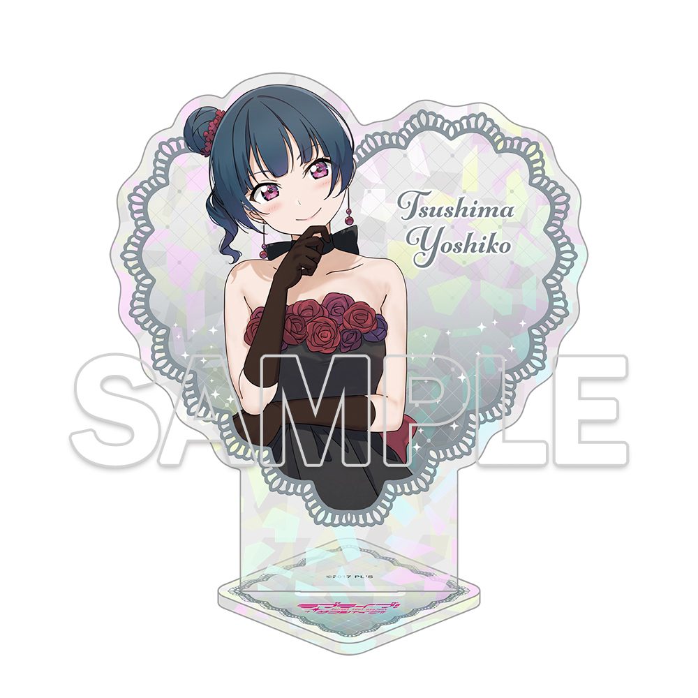 ラブライブ!サンシャイン!! ハート型アクリルスタンド Aqours 善子 ("Love Live! Sunshine!!" Heart Acrylic Stand Aqours Yoshiko)