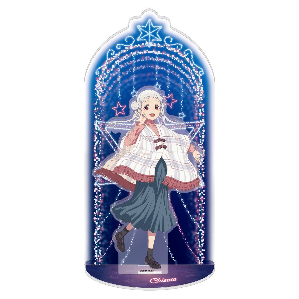 ラブライブ!スーパースター!! アクリルスタンドジオラマ 嵐千砂都 ホワイトポンチョVer. ("Love Live! Superstar!!" Acrylic Stand Diorama Arashi Chisato White Poncho Ver.)