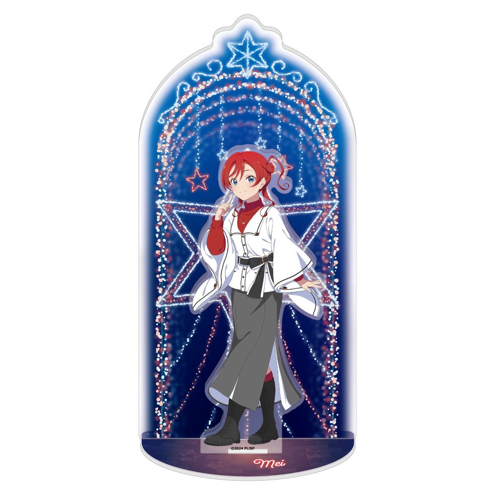 ラブライブ!スーパースター!! アクリルスタンドジオラマ 米女メイ ホワイトポンチョVer. ("Love Live! Superstar!!" Acrylic Stand Diorama Yoneme Mei White Poncho Ver.)