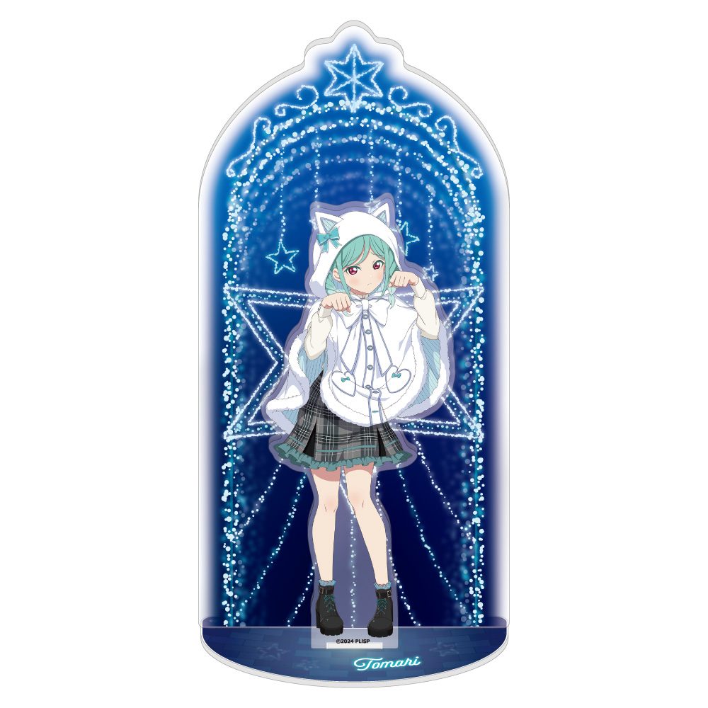 ラブライブ!スーパースター!! アクリルスタンドジオラマ 鬼塚冬毬 ホワイトポンチョVer. ("Love Live! Superstar!!" Acrylic Stand Diorama Onitsuka Tomari White Poncho Ver.)