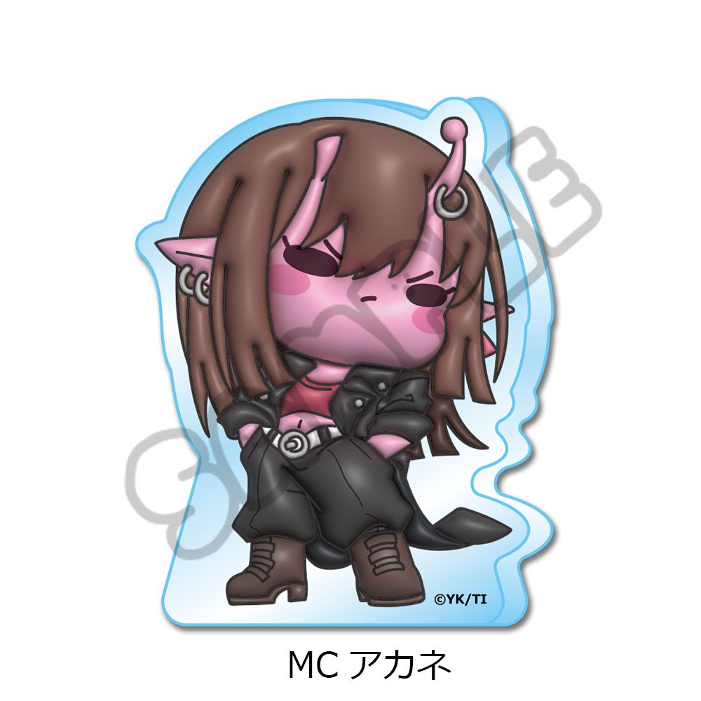 銀河特急 ミルキー☆サブウェイ アクリルミニブロック(mochocho) MC アカネ ("MILKY SUBWAY THE GALACTIC LIMITED EXPRESS" Acrylic Mini Block (mochocho) MC Akane)