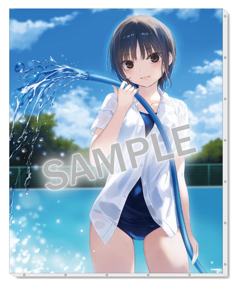 珈琲貴族 キャンバスボード スク水青山さん (Coffee Kizoku Canvas Board School Swimwear Aoyama-san)