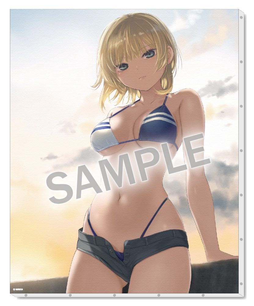 珈琲貴族 キャンバスボード 水着メレさん (Coffee Kizoku Canvas Board Swimwear Mele-san)