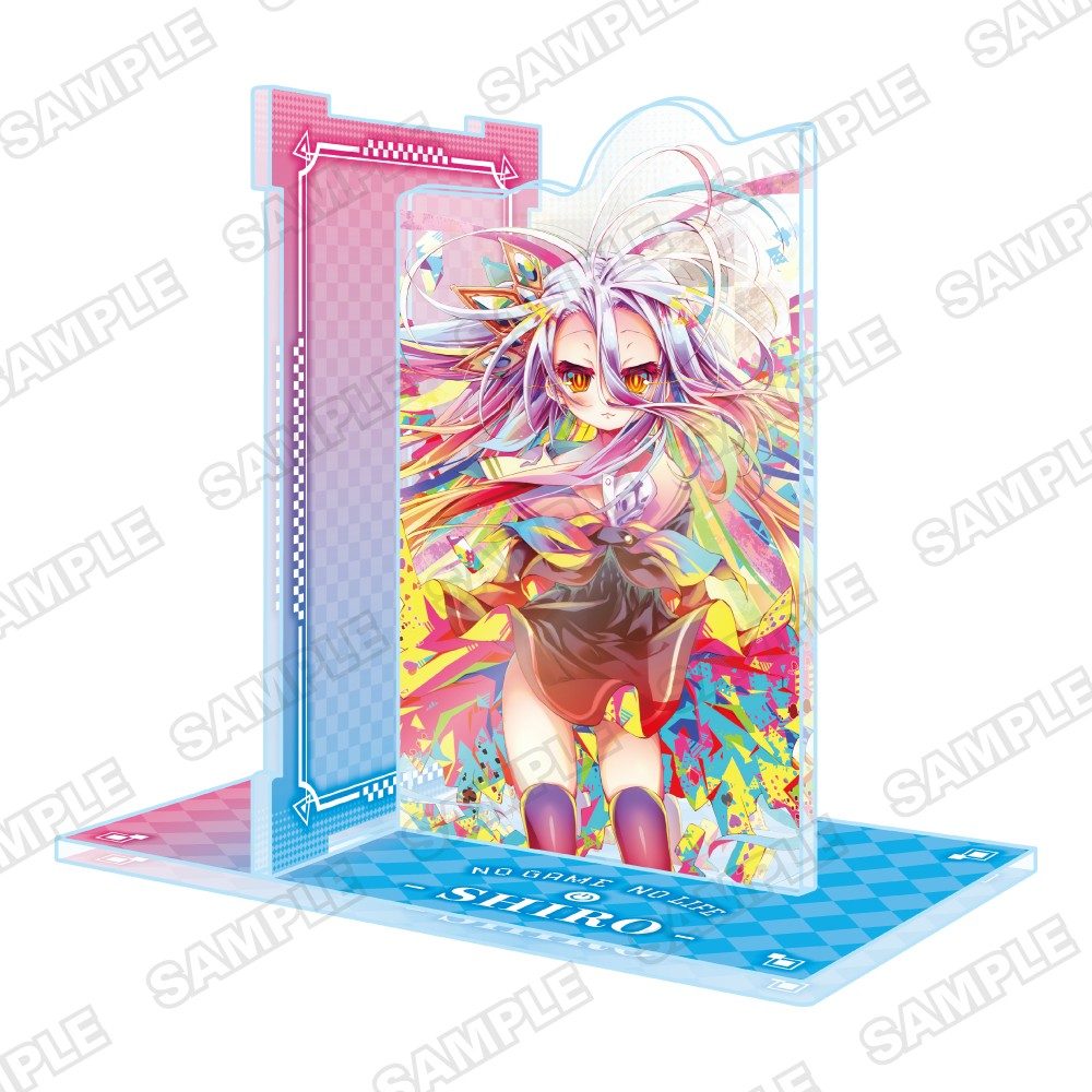 ノーゲーム・ノーライフ 13巻発売記念アクリルブックエンド 白 ("No Game No Life" Vol. 13 Release Commemorative Acrylic Bookend Shiro)