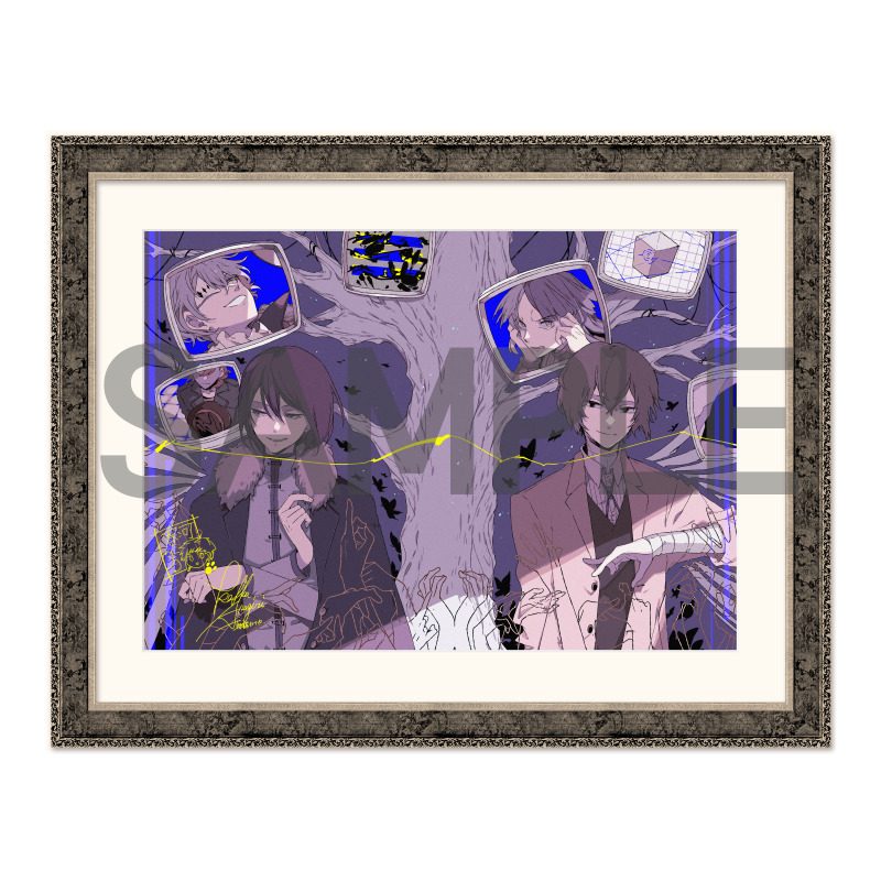 文豪ストレイドッグス 複製サイン入り カラー複製原画 D ("Bungo Stray Dogs" Duplicate Autographed Color Replicate Genga D)