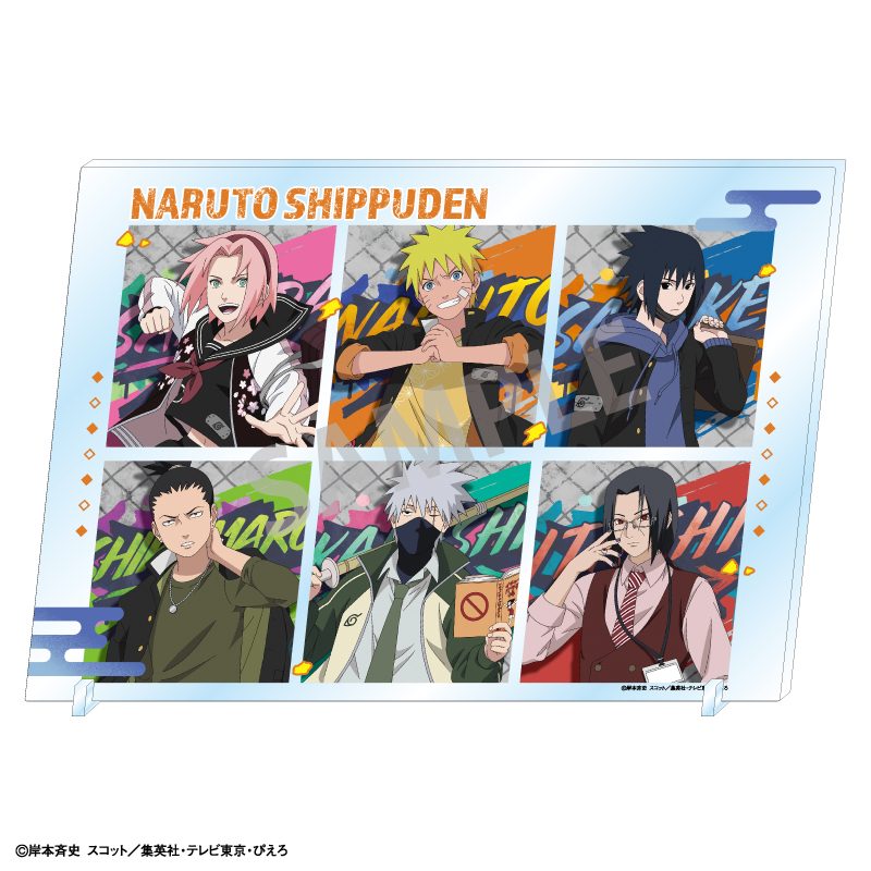 NARUTO-ナルト- 疾風伝 A4アクリルパネル 学園 ("NARUTO -Shippuden-" A4 Acrylic Panel School)