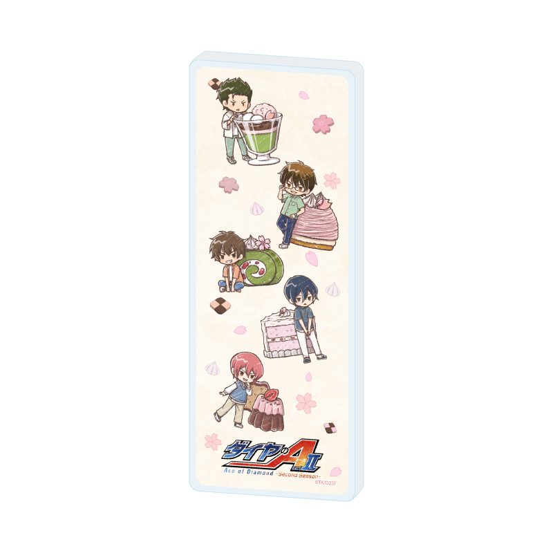 ミニアクリルブロック ダイヤのA act II -Second Season- 03 パターンA スイーツVer.(グラフアートイラスト) (Mini Acrylic Block "Ace of Diamond act II -Second Season-" 03 Pattern A Sweets Ver. (Graff Art Illustration))