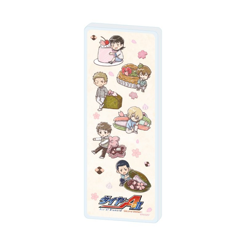 ミニアクリルブロック ダイヤのA act II -Second Season- 04 パターンB スイーツVer.(グラフアートイラスト) (Mini Acrylic Block "Ace of Diamond act II -Second Season-" 04 Pattern B Sweets Ver. (Graff Art Illustration))