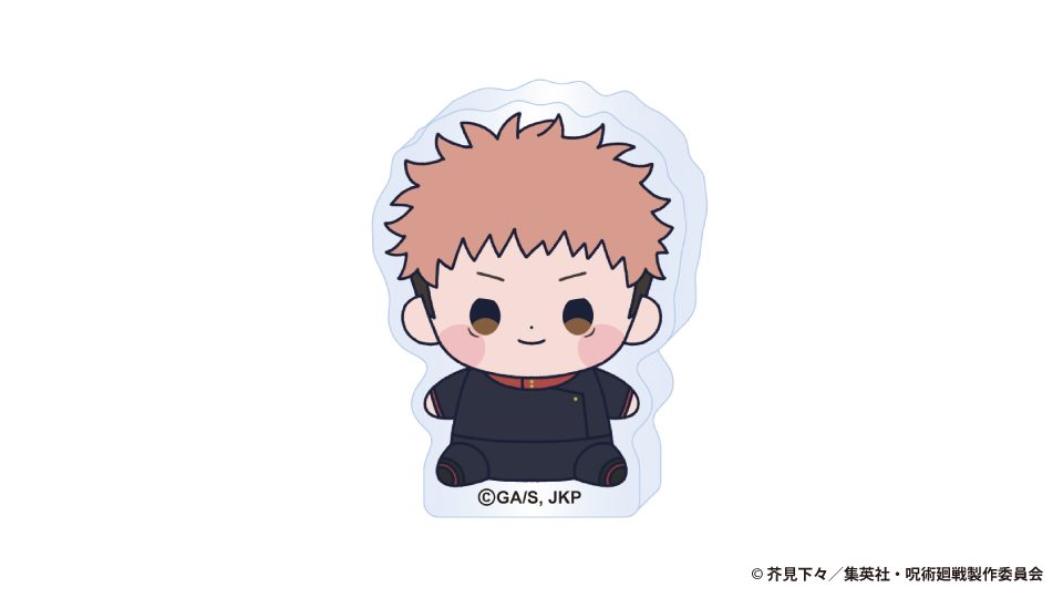 呪術廻戦 5周年 もっちび アクリルブロック 虎杖悠仁 ("Jujutsu Kaisen" 5th Anniversary Mocchibi Acrylic Block Itadori Yuji)