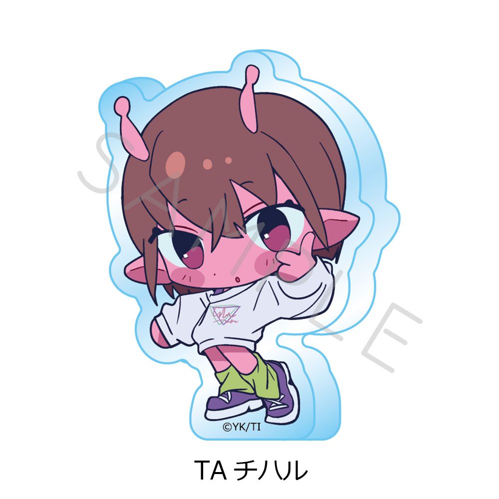 銀河特急 ミルキー☆サブウェイ アクリルミニブロック ちぽっけ TA チハル ("MILKY SUBWAY THE GALACTIC LIMITED EXPRESS" Acrylic Mini Block Chipokke TA Chiharu)