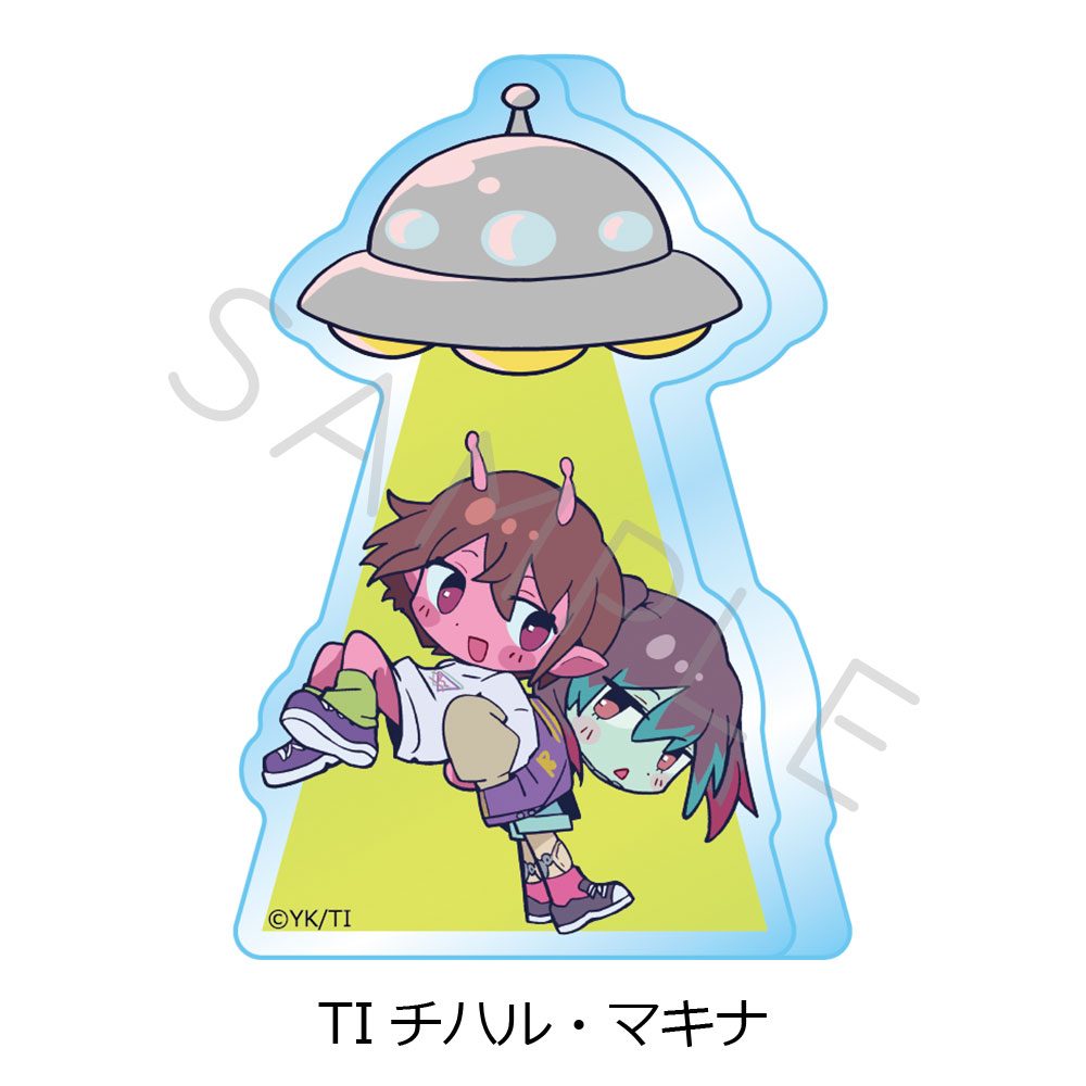 銀河特急 ミルキー☆サブウェイ アクリルミニブロック ちぽっけ TI チハル・マキナ ("MILKY SUBWAY THE GALACTIC LIMITED EXPRESS" Acrylic Mini Block Chipokke TI Chiharu & Makina)
