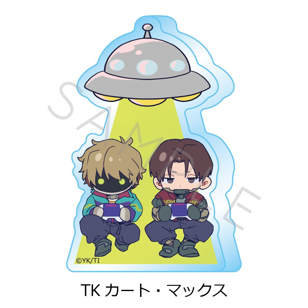 銀河特急 ミルキー☆サブウェイ アクリルミニブロック ちぽっけ TK カート・マックス ("MILKY SUBWAY THE GALACTIC LIMITED EXPRESS" Acrylic Mini Block Chipokke TK Kurt & Max)