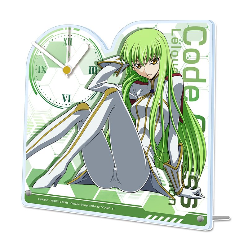 コードギアス 反逆のルルーシュ アクリル置時計 C.C. ("Code Geass Lelouch of the Rebellion" Acrylic Clock C.C.)