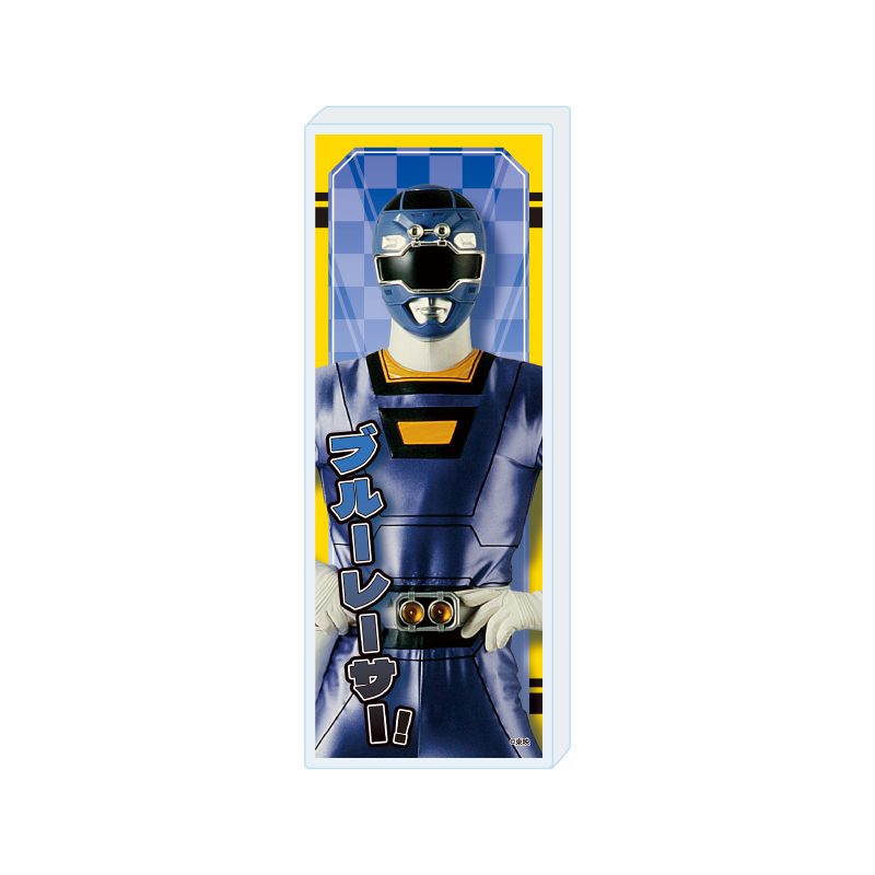 ミニアクリルブロック 激走戦隊カーレンジャー 02 ブルーレーサー(公式イラスト) (Mini Acrylic Block "Gekisou Sentai Carranger" 02 Blue Racer (Official Illustration))