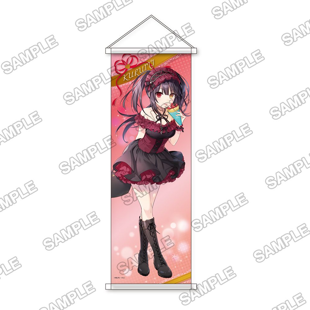 復刻版 デート・ア・ライブ ハッピーバレンタイン2022 B2半裁タペストリー -時崎狂三- (Reprint Edition "Date A Live" Happy Valentine 2022 B2 Half-cut Tapestry -Tokisaki Kurumi-)