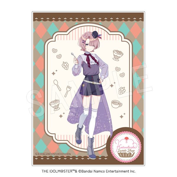 学園アイドルマスター メニューブック風ホロアクリルアートパネル スイーツVer. 有村麻央 ("Gakuen Idolmaster" Menu Book Style Hologram Acrylic Art Panel Sweets Ver. Arimura Mao)