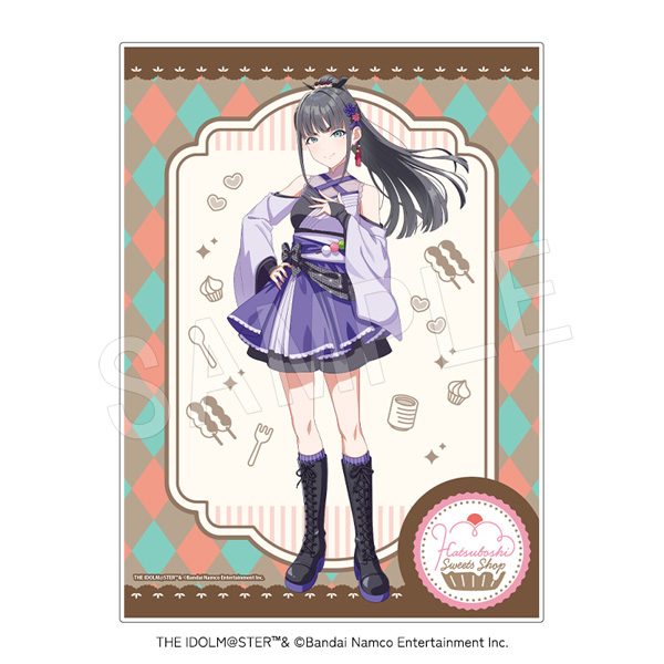 学園アイドルマスター メニューブック風ホロアクリルアートパネル スイーツVer. 雨夜燕 ("Gakuen Idolmaster" Menu Book Style Hologram Acrylic Art Panel Sweets Ver. Amaya Tsubame)