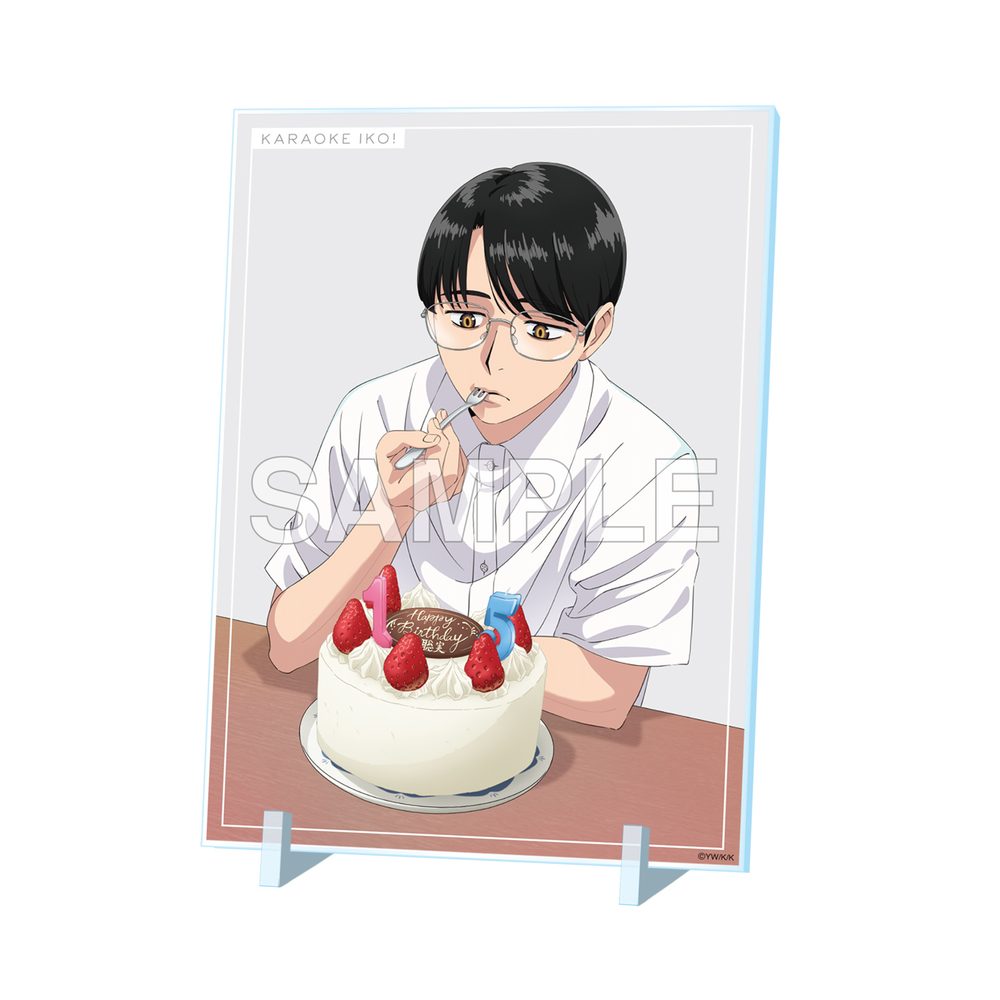 カラオケ行こ! 夢中さ、きみに。 謝恩会 アクリルパネル 岡聡実(誕生日) ("Let's Go Karaoke!" "Captivated, by You" Thank You Party Acrylic Panel Oka Satomi (Birthday))