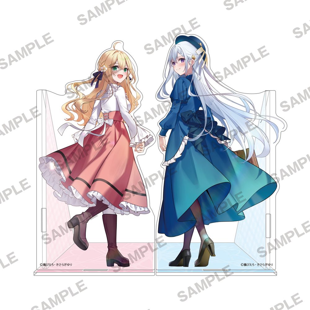 転生王女と天才令嬢の魔法革命 アクリルブックエンド ("The Magical Revolution of the Reincarnated Princess and the Genius Young Lady" Acrylic Bookend)