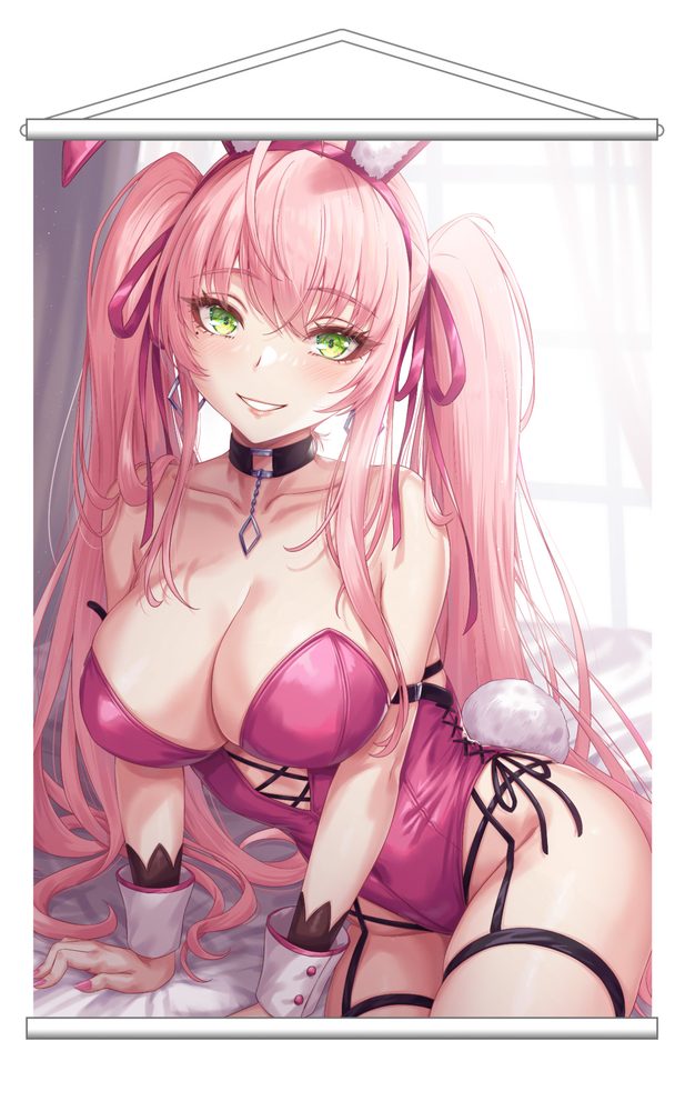 HOBBYOTAKU Sakiyamama Bunnys ピンクツインテバニー B3タペストリー (HOBBYOTAKU SAKIYAMAMA BUNNYS PINK TWIN-TAILED BUNNY B3 TAPESTRY)