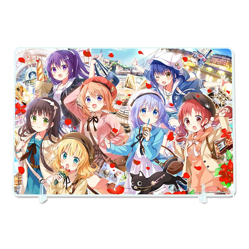 ご注文はうさぎですか? BLOOM BIGアクリルボード A ("Is the order a rabbit? BLOOM" Big Acrylic Board A)