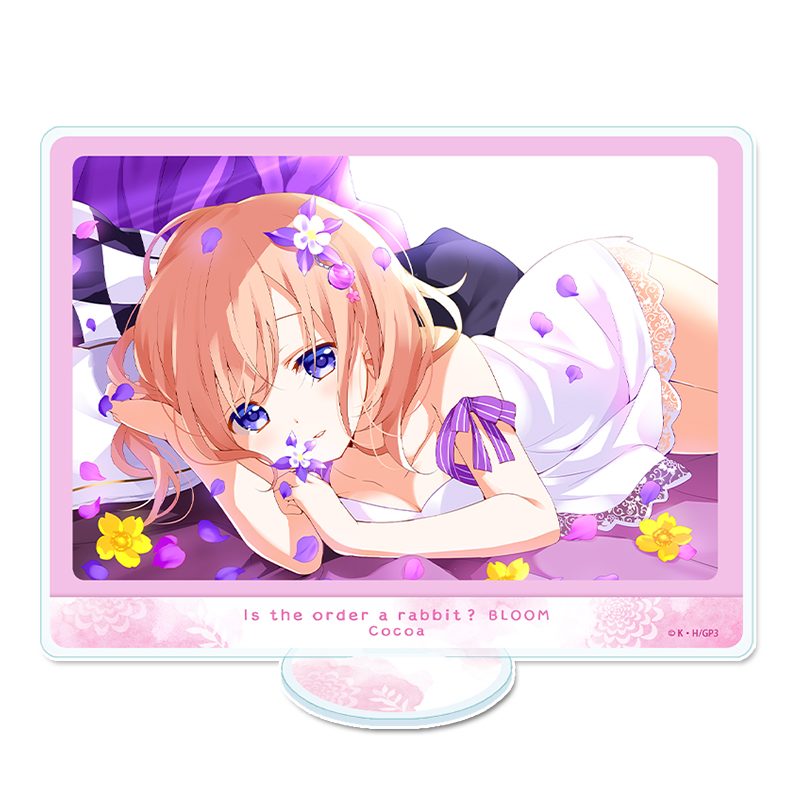 ご注文はうさぎですか? BLOOM アクリルビジュアルボード ココア ("Is the order a rabbit? BLOOM" Acrylic Visual Board Cocoa)