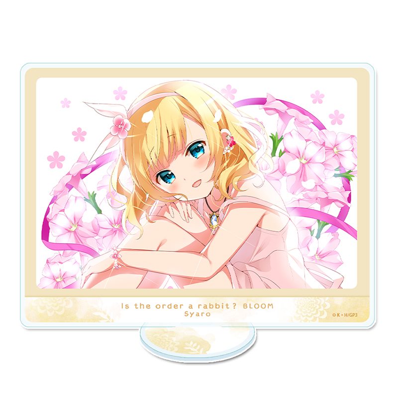ご注文はうさぎですか? BLOOM アクリルビジュアルボード シャロ ("Is the order a rabbit? BLOOM" Acrylic Visual Board Syaro)