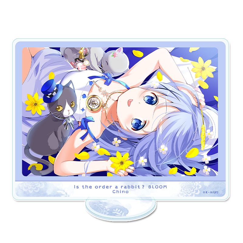 ご注文はうさぎですか? BLOOM アクリルビジュアルボード チノ ("Is the order a rabbit? BLOOM" Acrylic Visual Board Chino)
