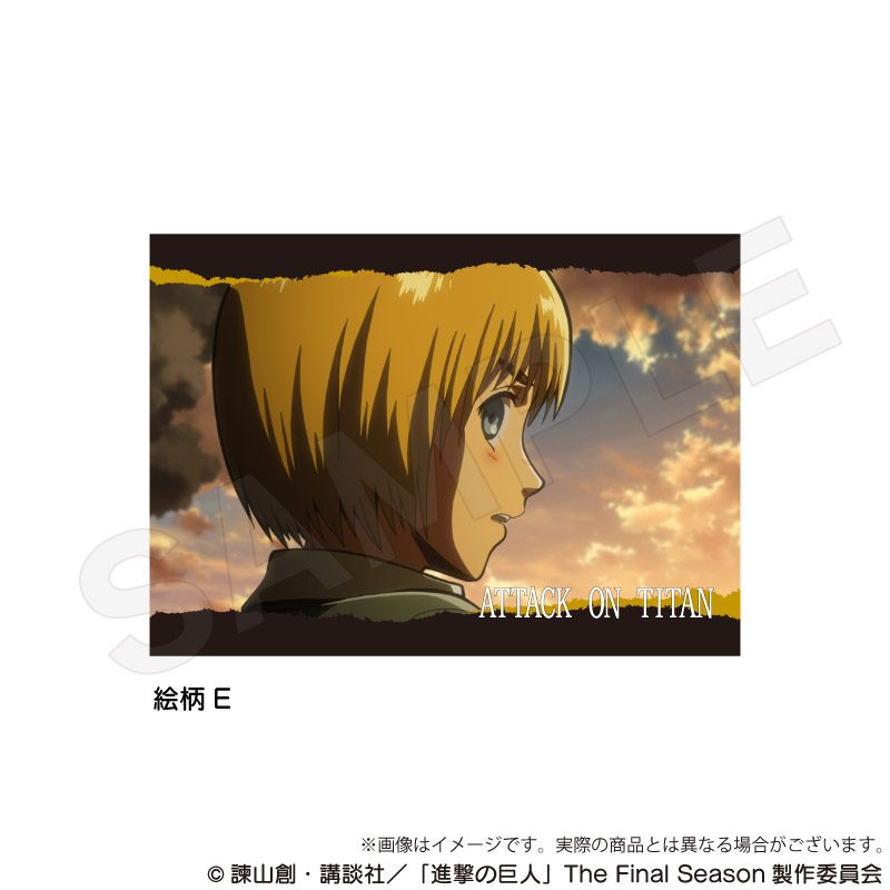 進撃の巨人 場面写アクリルブロック 絵柄E ("Attack on Titan" Scenes Acrylic Block Pattern E)